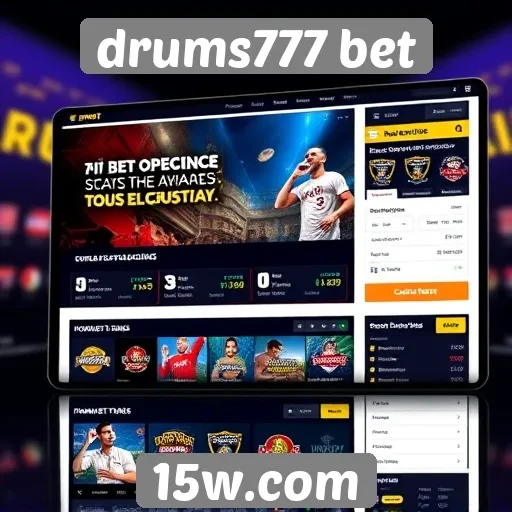 Usabilidade e design da plataforma drums777 bet